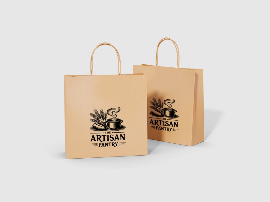 Torby papierowe Kraft bez uchwytów